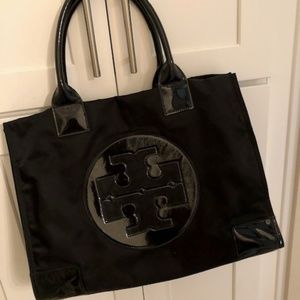 Tory Burch Ella Patent Tote - black